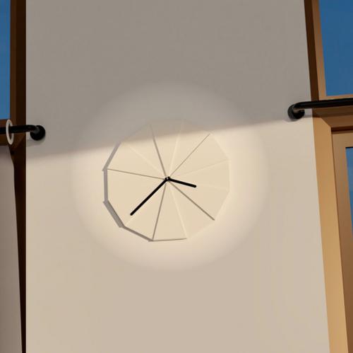 Living & Co Clock Oslo Cement White preview image